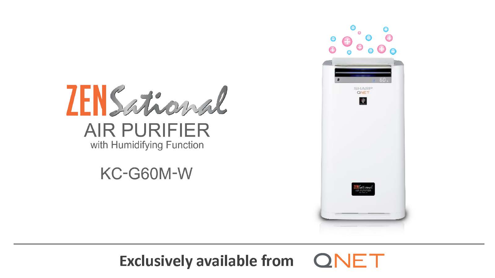 sharp qnet zensational air purifier
